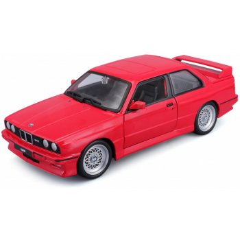 Bburago Plus BMW 3 Series M3 1988 Red 1:24