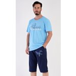 Letadlo pánské pyžamo bermudy sv.modré – Sleviste.cz