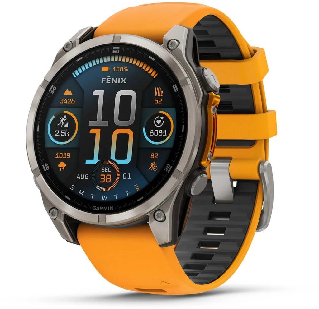 Garmin Fenix 8 AMOLED 47mm Sapphire Titanium Graphite/Orange 010-02904-11 na Heureka.cz