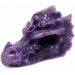 Nefertitis Ručně vyřezaná hlava draka z ametystu NF46786 - cca 3 x 5,3 cm – Hledejceny.cz