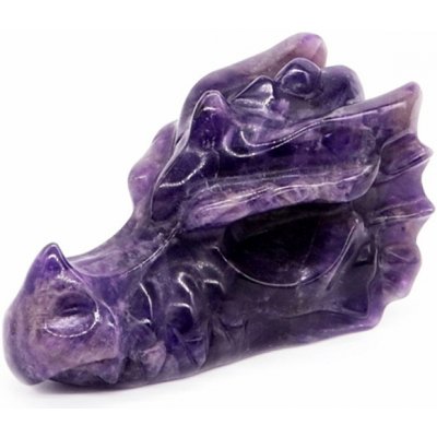 Nefertitis Ručně vyřezaná hlava draka z ametystu NF46786 - cca 3 x 5,3 cm – Hledejceny.cz