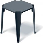 FERNE Stůl odkládací LOTTIE 396x396x465mm - uhelná – Zboží Dáma