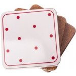 Dakls podložka pod šálek Puntíky bílá 10x10cm 6 ks – Sleviste.cz