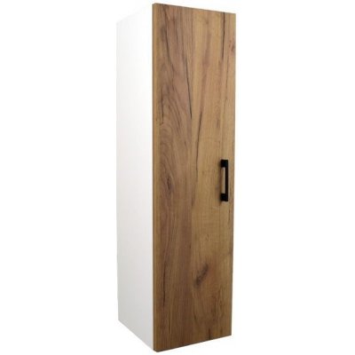 BPS-koupelny Doplňková koupelnová skříňka vysoká Agria W V 30 - bílá/zlatý dub – Zboží Mobilmania
