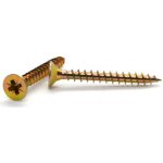 Vrut univerzální 5x50 žlutý zinek, zápustná hlava, křížová drážka, celý závit – Hledejceny.cz