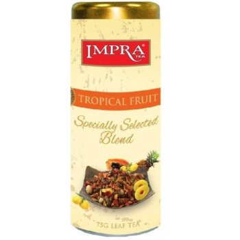 Impra Tropical Fruit plech sypaný černý čaj s kousky ananasu papáji 75 g
