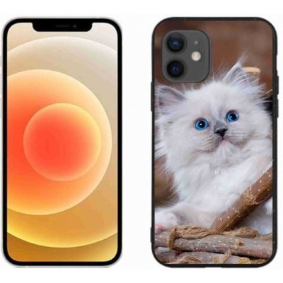 Pouzdro mmCase Gelové iPhone 12 mini - bílé kotě – Zboží Mobilmania