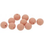 Natana silikonové korálky růžové 15 mm 10 ks – Zboží Dáma