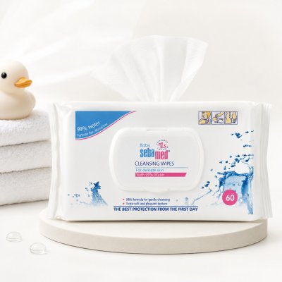 Sebamed Baby Dětské vlhčené ubrousky s 99 % vody 60 ks – Sleviste.cz