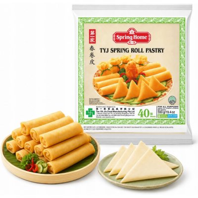 Spring home Těsto na jarní závitky mražené 215 mm / 40 ks 550 g – Zboží Dáma