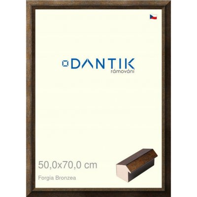 DANTIK rámeček 50x70 | Forgia Bronzea (Plexi Čiré) – Zboží Živě