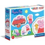 CLEMENTONI Moje první : Prasátko Peppa 4v1 3,6,9,12 dílků – Zbozi.Blesk.cz
