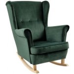 Kondela Houpací křeslo ušák TEJA zelená/buk – Zboží Dáma