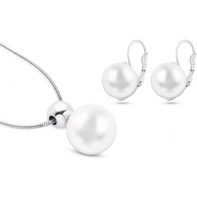 Biju set z chirurgické oceli PERLA řetízek lanko visací náušnice 290 – Zboží Dáma