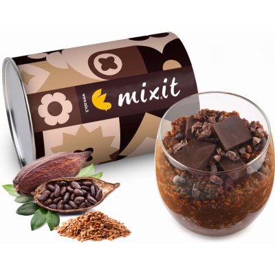 Mixit Fitness Chia puding Rostlinný protein a kakao 400 g – Zboží Mobilmania