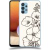 Pouzdro a kryt na mobilní telefon Samsung Pouzdro ACOVER Samsung Galaxy A32 4G SM-A325F s motivem Flower