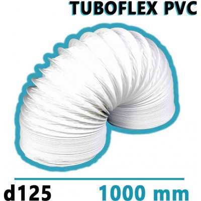Mikawi Tuboflex Flexibilní větrací PVC potrubí 125 mm x 1000 mm 59-3496 – Zbozi.Blesk.cz
