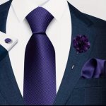 Manžetové knoflíčky s kravatou fialová - Aiglé – Hledejceny.cz