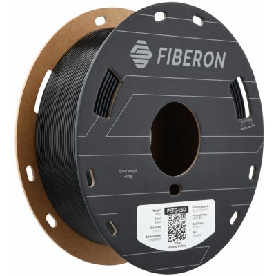PolyMaker Fiberon PETG-ESD černá 1,75mm 500g – Hledejceny.cz