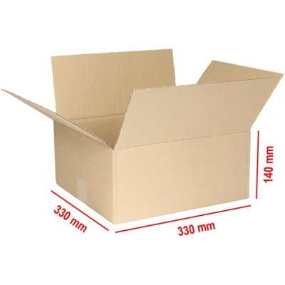 Obaly KREDO Kartonová krabice 330 x 330 x 140 cmmm 3VVL – Zboží Živě
