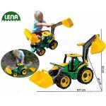 Lena traktor se lžící a bagrem plast 107 cm zeleno-žlutá – Hledejceny.cz