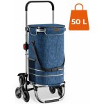 Monzana 109122 Nákupní taška na kolečkách do schodů modrá – Sleviste.cz