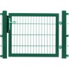 Pletiva Jednokřídlá brána Premium s cylindrickou vložkou zelená 200 x 100 cm