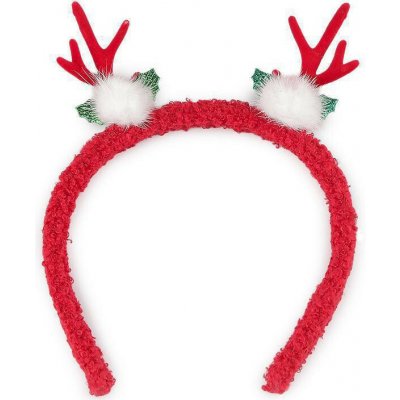 Stoklasa Čelenka do vlasů vánoční / párty Červená srnka – Zboží Dáma