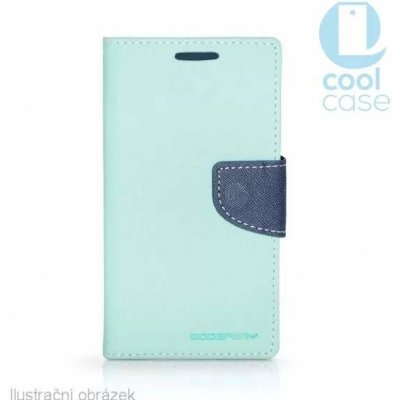 Coolcase FANCY BOOK Samsung Galaxy J3 (2017) Azurové – Zboží Mobilmania