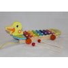 Dětská hudební hračka a nástroj Lamps dřevěný xylofon kačenka