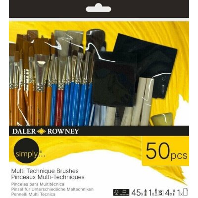 Daler Rowney Simply Sada štětců 50 ks – Sleviste.cz