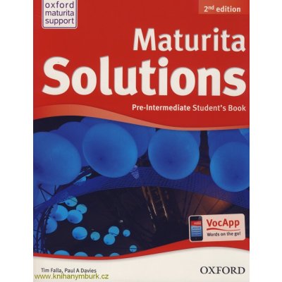 Maturita Solutions - Pre-Intermediate - Student´s Book - Tim Falla, Paul Davies – Zbozi.Blesk.cz