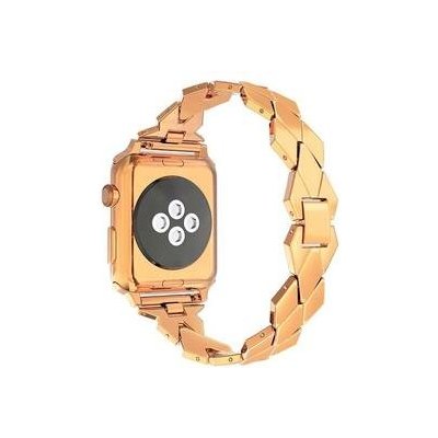 WG spade, kovový, na Apple Watch 42/44/45/49 mm + adapter - rose gold 10647 – Zboží Mobilmania