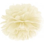 PartyDeco Pom-poms ivory 35 cm 1 ks - dekorace pom-pomy svatební výzdoba sálu – Sleviste.cz