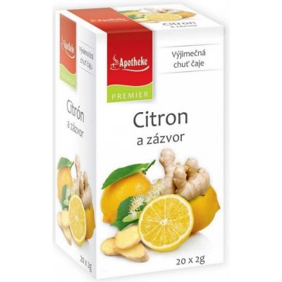 Apotheke Premier Citron a zázvor 20 x 2 g – Zbozi.Blesk.cz