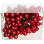 J&M Home International LTD. Koule zápich sklo 1,5cm/96ks vánoční červená – Hledejceny.cz