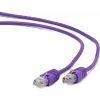 síťový kabel Gembird PP12-0.5M/V Patch RJ45, cat. 5e, UTP, 0.5m, fialový