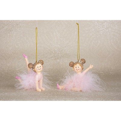 MagicHome Vánoční dekorace, baletka, polyresin, závěsná, 9x4x7,5 cm – Hledejceny.cz