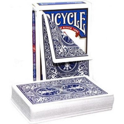 Kouzelnické karty Bicycle Double Back modrá/modrá