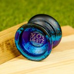 Kovové yoyo Hertz MagicYoyo na freestyle triky Modro fialová – Zboží Mobilmania