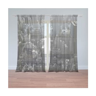 Sablio Záclony Mrakodrapy 3: 2ks 150x250cm – Hledejceny.cz