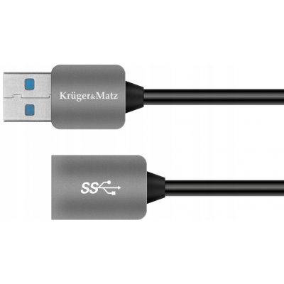 Kruger & Matz KM0336 1x USB 3.0 A konektor - 1x USB 3.0 A zdířka, 1m – Zboží Mobilmania