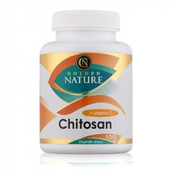 Doplněk stravy Golden Nature Chitosan + Vitamin C 100 kapslí