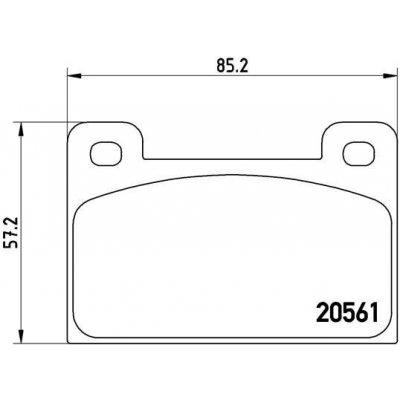 Sada brzdových destiček, kotoučová brzda BREMBO P 85 006