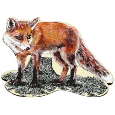 Lesní svět Magnet tvar Liška – Zboží Dáma