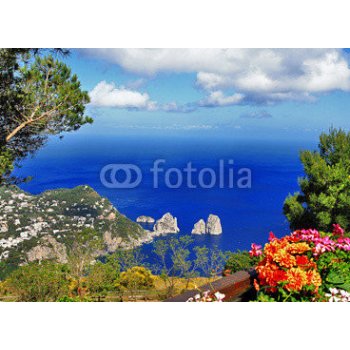 WEBLUX 50436807 Fototapeta plátno stunning Capri island ohromující ostrov Capri série Bella Italia rozměry 160 x 116 cm