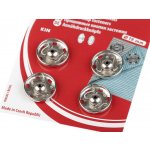 Kohinoor Kovové patentky 1,9 cm stříbrné 4 ks – Zboží Dáma