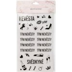Albi Samolepky na sklenice Nevěsta 11 x 18 cm – Zboží Dáma