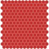 Hisbalit mozaika červená 176F SATINATO hexagony 2,3x2,6 (33,33x33,33) cm 1m²