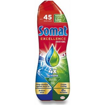 Somat Excellence Duo gel do myčky proti mastnotě 45 dávek 810 ml
